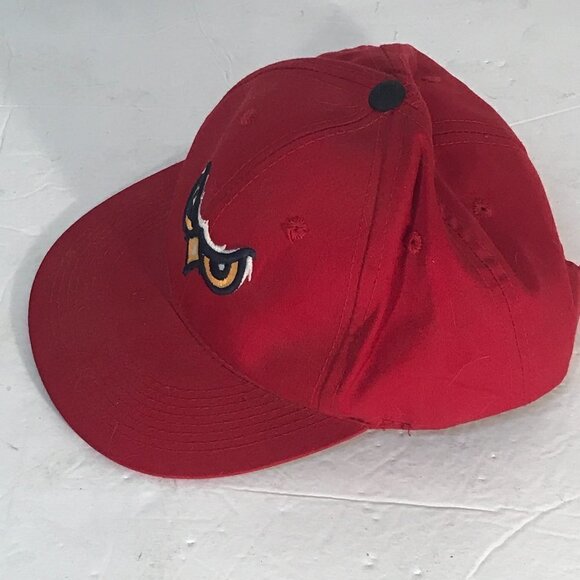 Los Angeles Angels Minor League Owlz Red Adjustable Baseball Hat - Picture 4 of 8